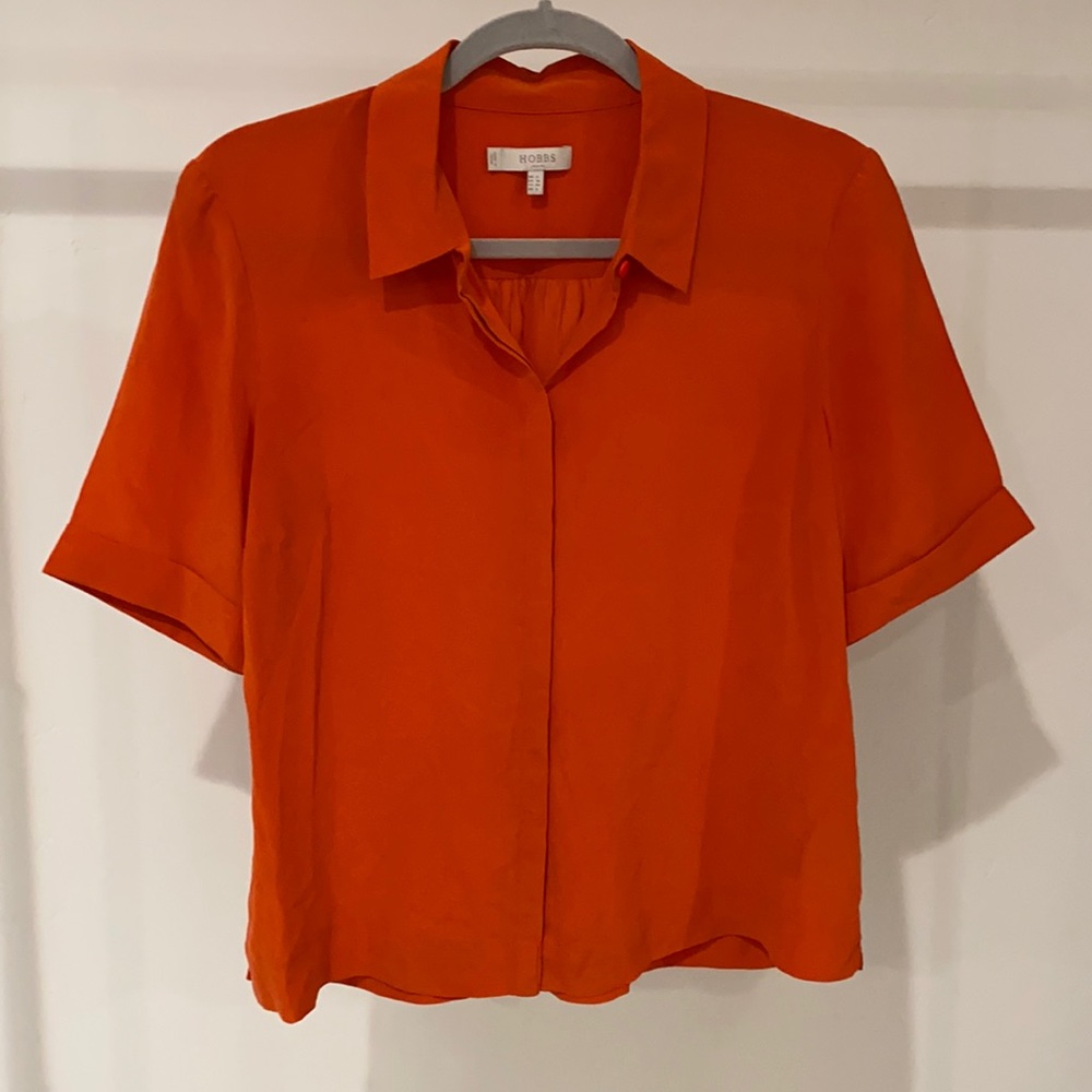 Hobbs London silk blouse sz8